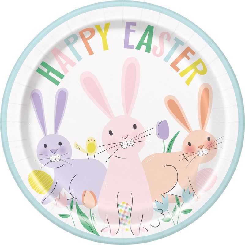 Plates - Dinner, 8 Easter Dinner Plates 9"