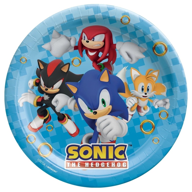 Plates - Sonic, Round 9"