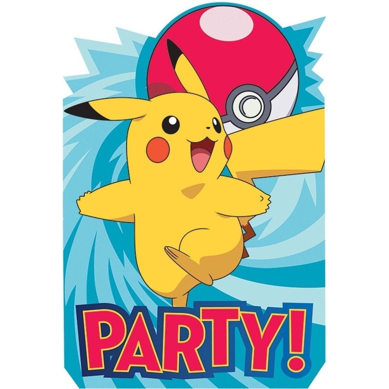 Pokemon Postcard Invitations
