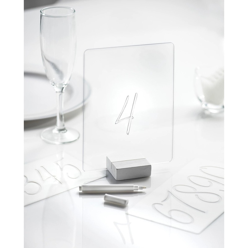 Table Sign with Stencils