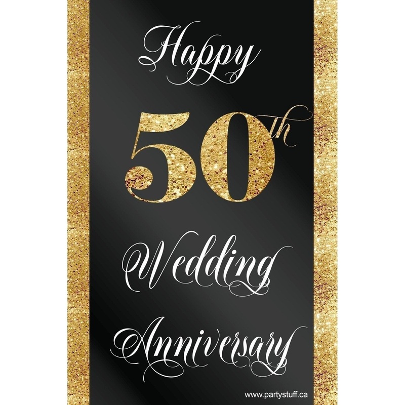 Yard Sign - Fill-in-the-blank 50th Anniversary
