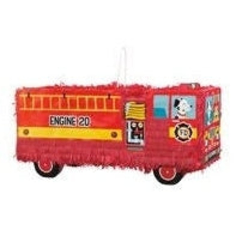 Pinata - 3D, Red Fire Truck