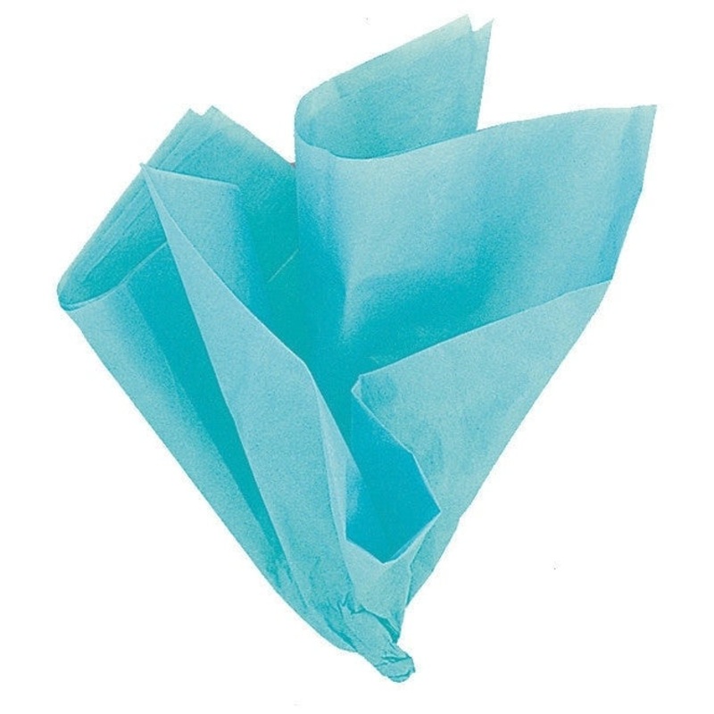 Teal Green Tissue Sheets, 10 Count