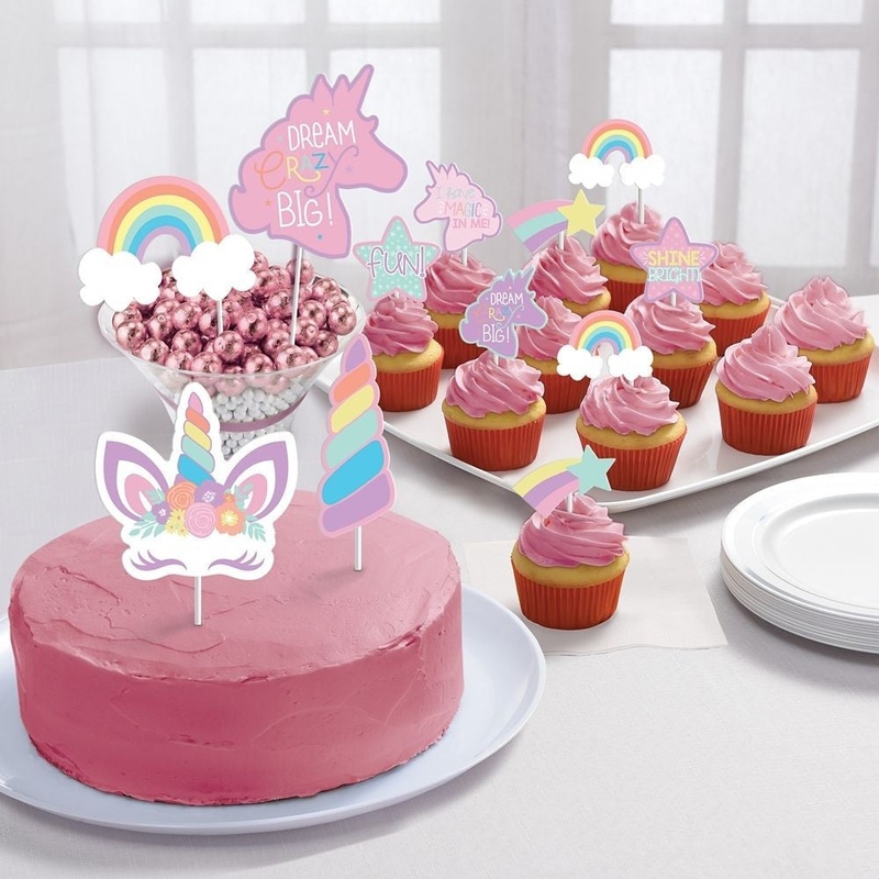 Unicorn Party Paper Topper Kit