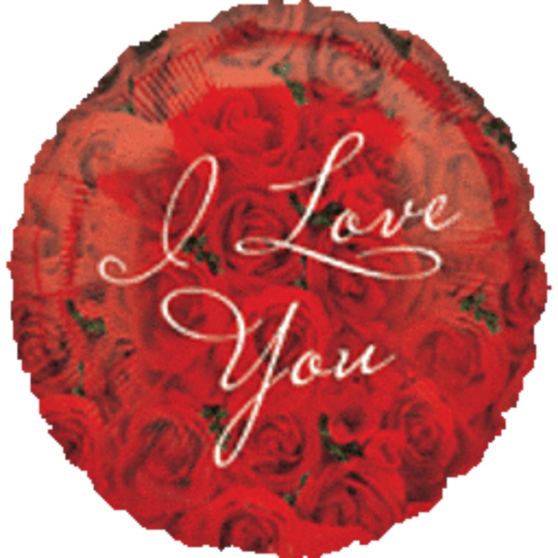 17" I Love You Roses Foil Balloon