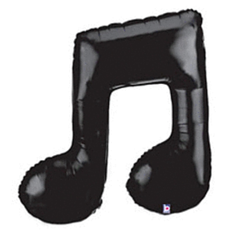 40" Black Double Music Note