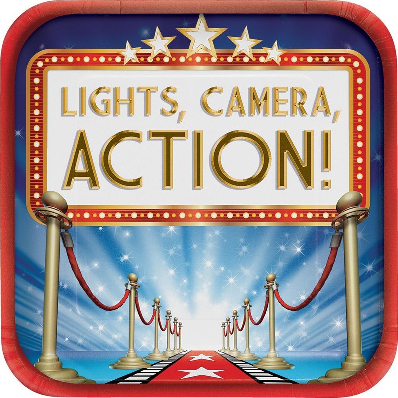 9 in. Hollywood Lights Lunch Plates 8 ct.