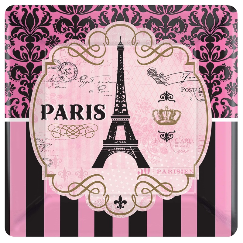 A Day In Paris 7inch Plates 8 ct.