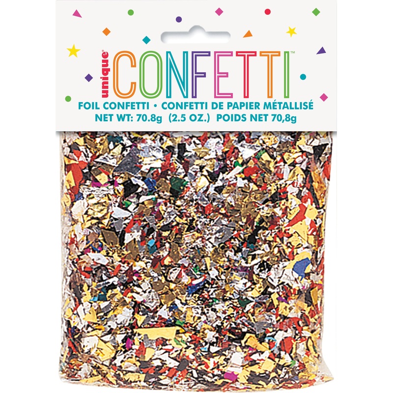 MUTLICOLOR FOIL CONFETTI