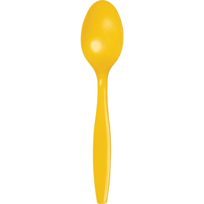 School Bus Yellow Spoons 24 ct.