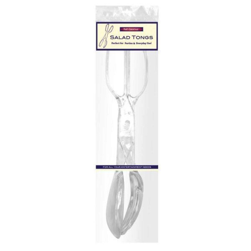 11.5" Salad Tongs - Clear   1 CT.