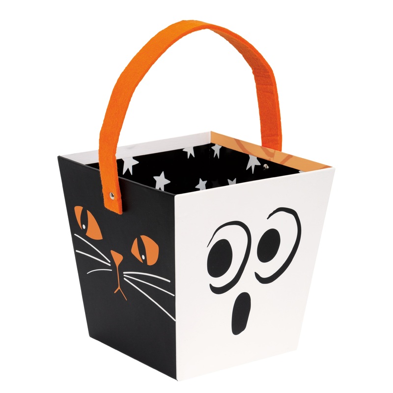 Bats & Boos Halloween Paper Board Bucket
