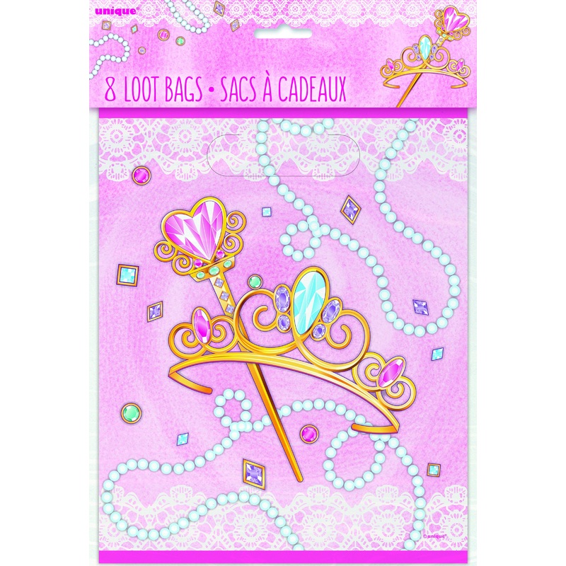 Pink Princess Loot Bags 8 ct.