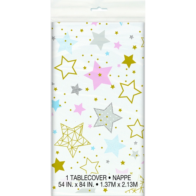 Twinkle Little Star Tablecover 54in.X 84in.  1ct.
