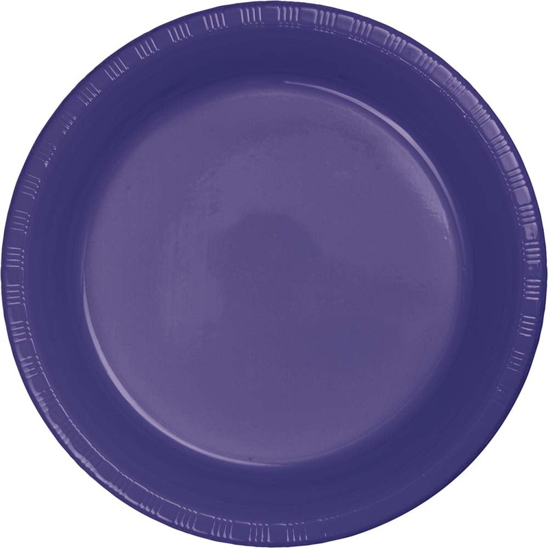 10 in. Purple  Plastic Plates 20 ct.