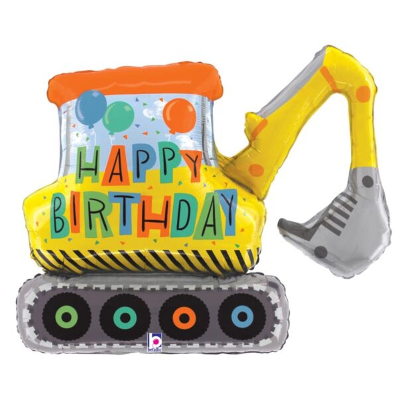 31" Birthday Construction Excavator