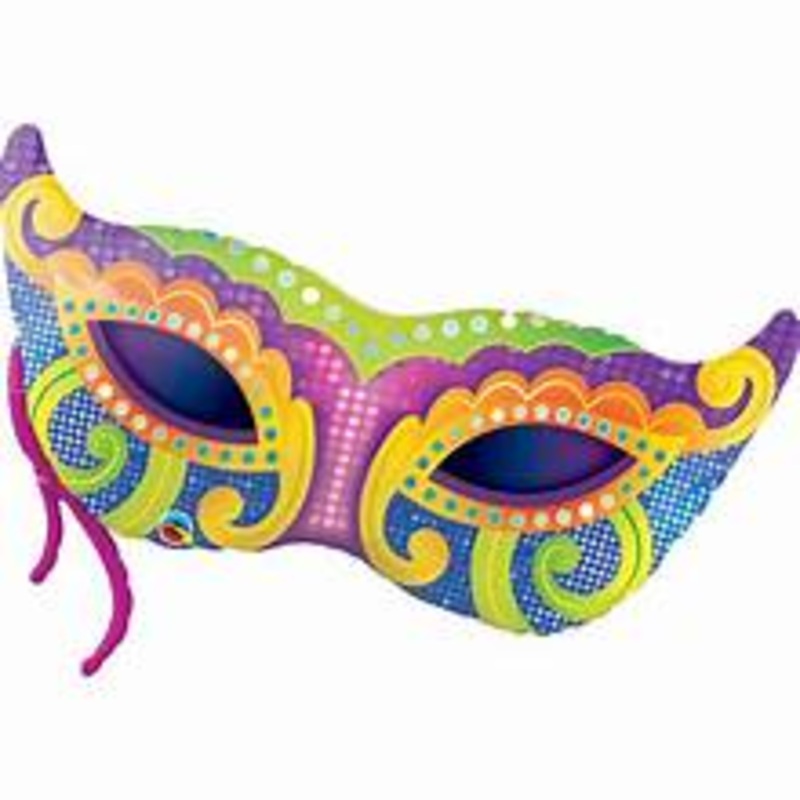 38" COLORFUL MASK