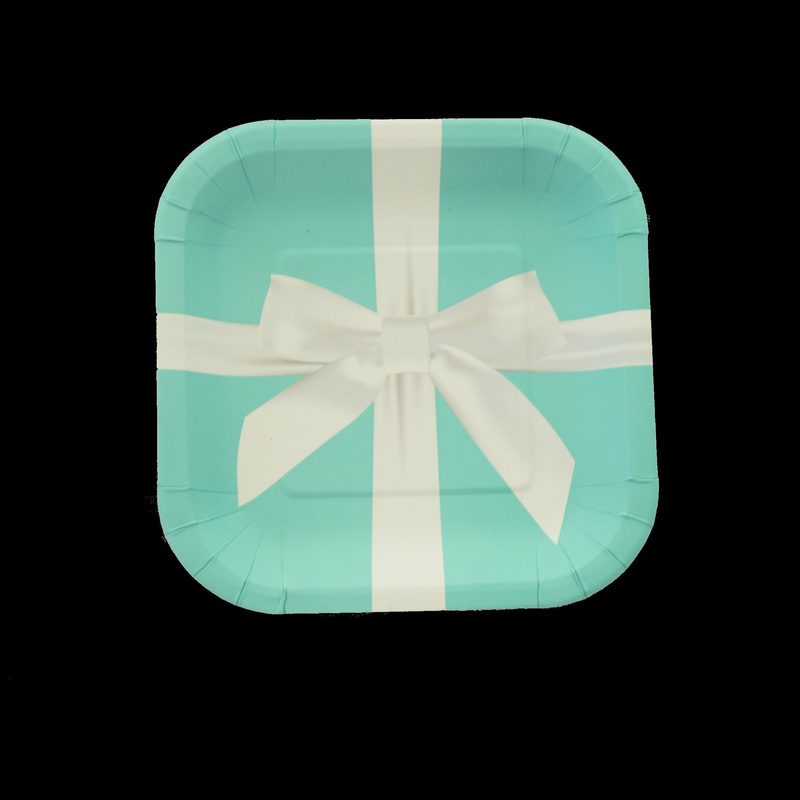 7 in. Favorite Blue Box Paper Dessert Plate 8 ct.