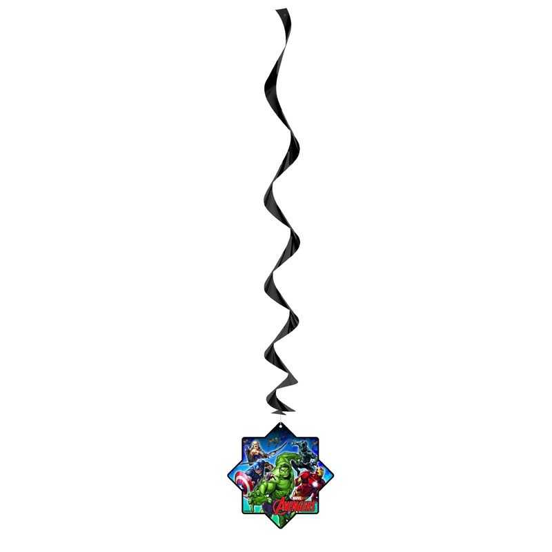 Avengers Hanging Swirl Decorations  26"  3ct