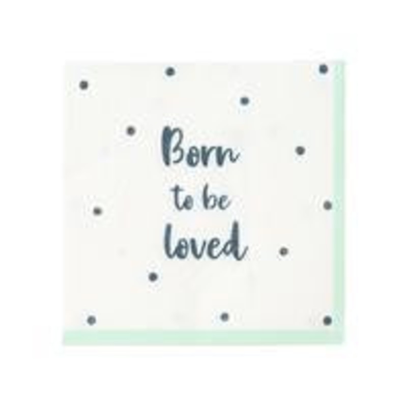 Born To Be Loved Cocktail Napkin 20 ct.