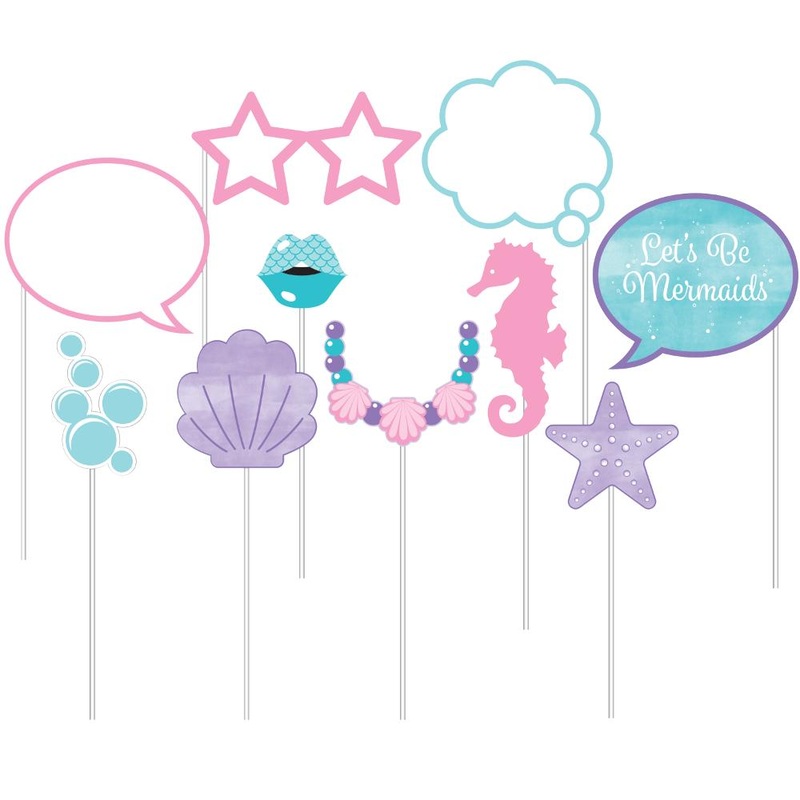 MERMAID SHINE PHOTO PROPS 10 CT.