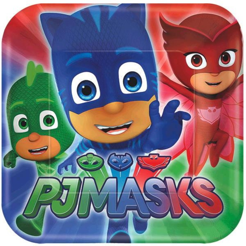 PJ Masks Square Luncheon Plates 8 ct.