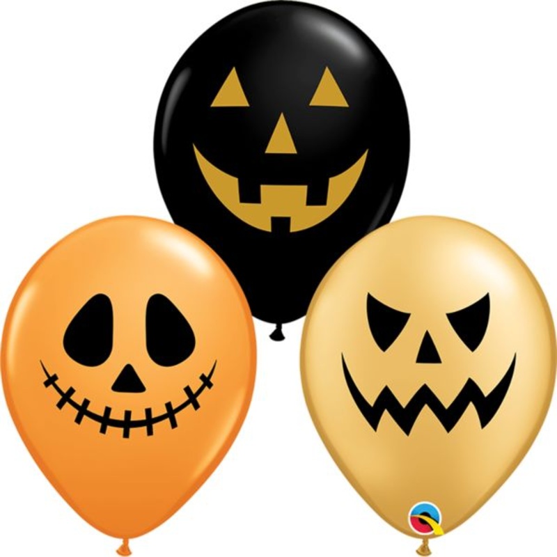 11" JACK FACES LATEX BALLOON