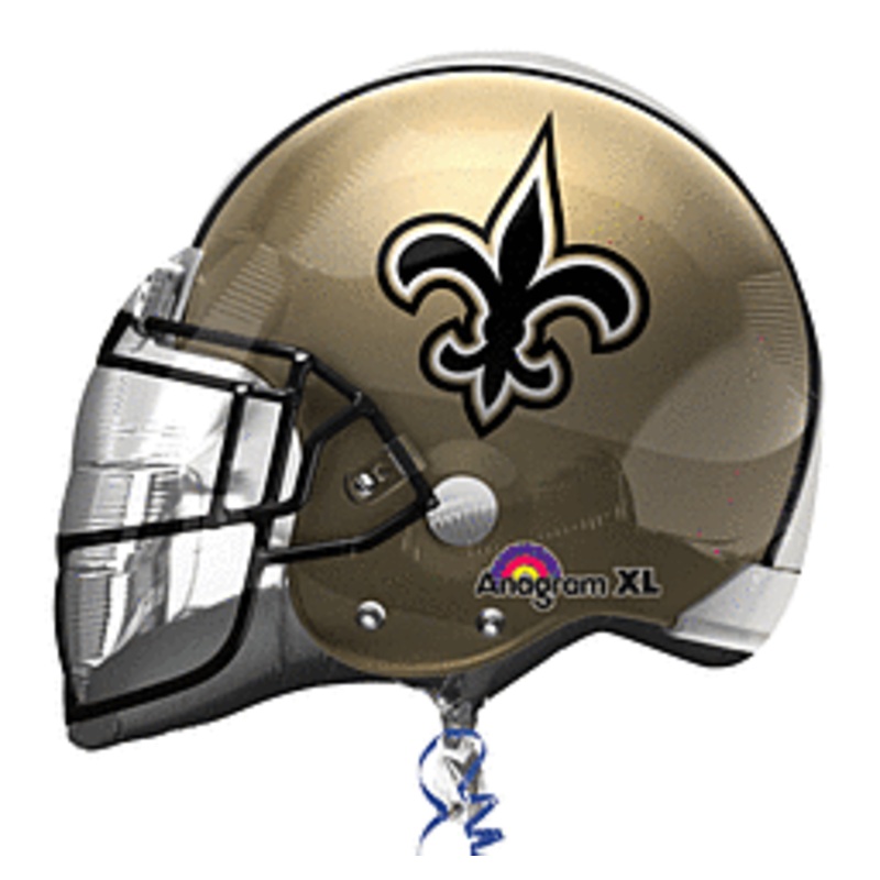 21" NEW ORLEANS SAINTS HELMET FOIL BALLOON