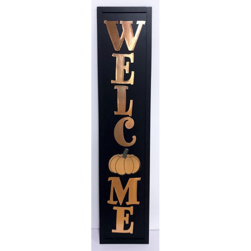 48" WELCOME FLOOR SIGN LEAN OR HANG