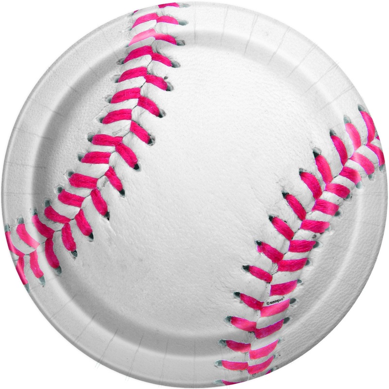 9 in. Baseball Paper Plates 8 ct.