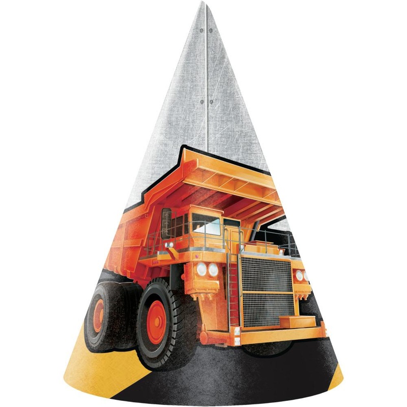 Big Dig Construction Child Hats 8 ct.