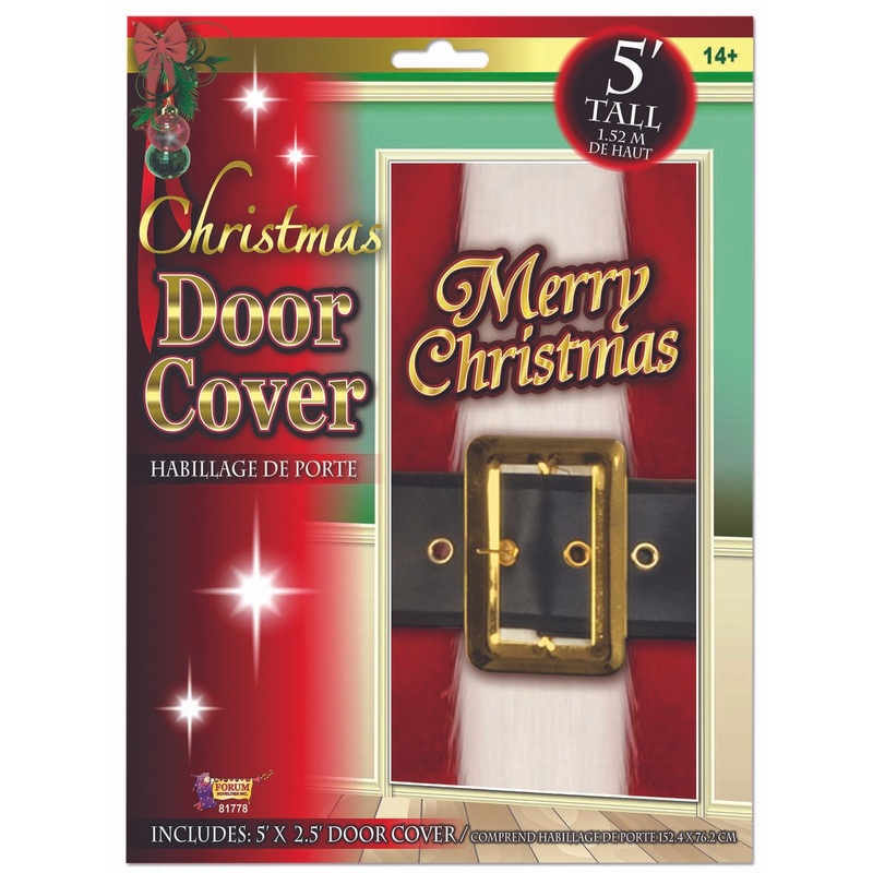 Santa Belt Christmas Door Cover