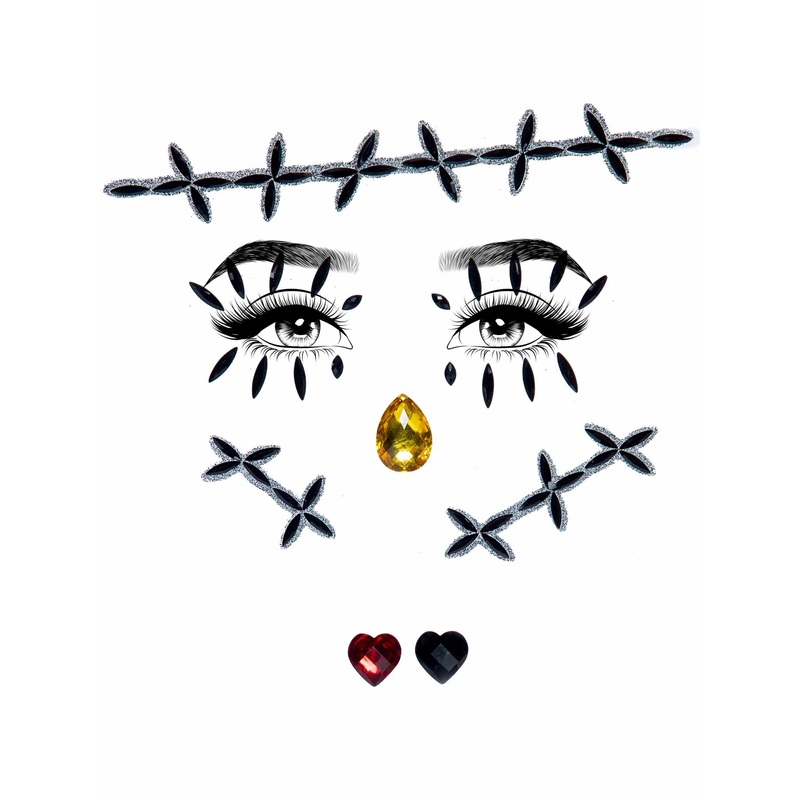Stitches Adhesive Face Jewels