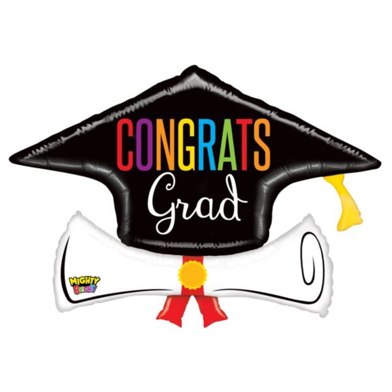36" CONGRATS DIPLOMA FOIL BALLOON