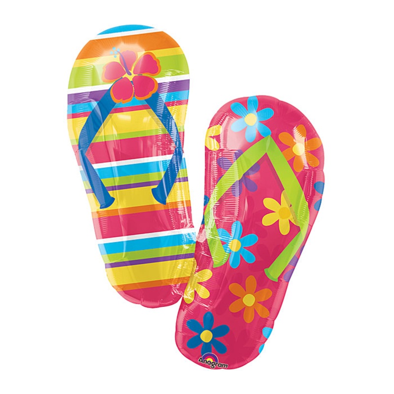 36" Jumbo Flip Flop Shaped Foil Balloon