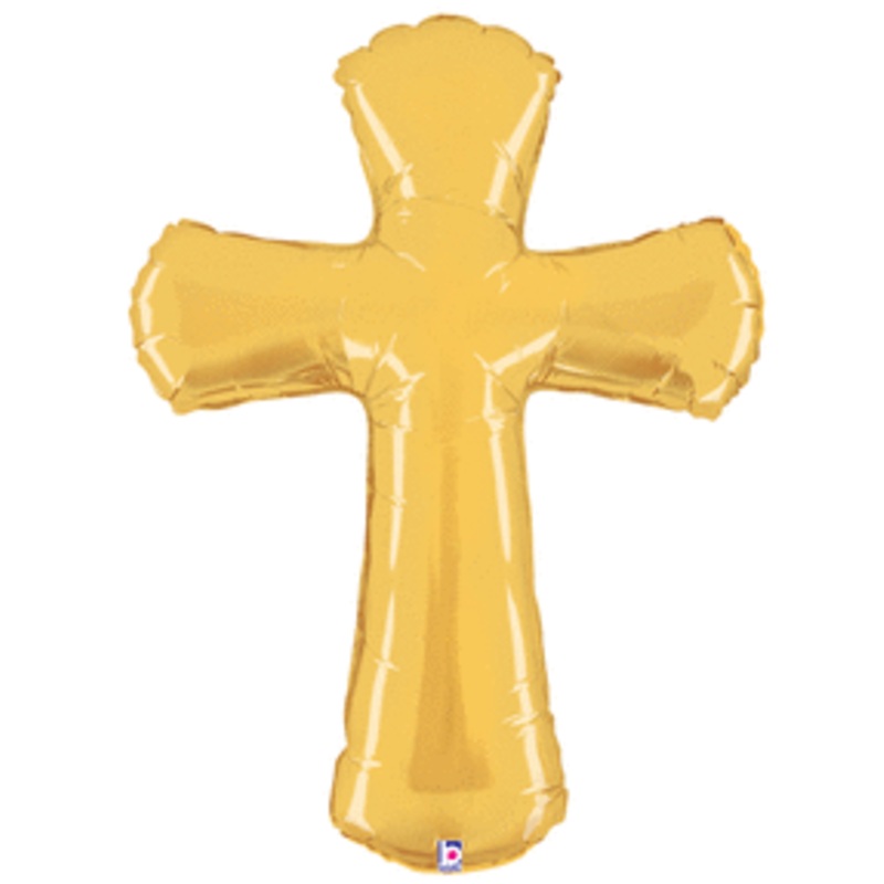 44" GOLD CROSS