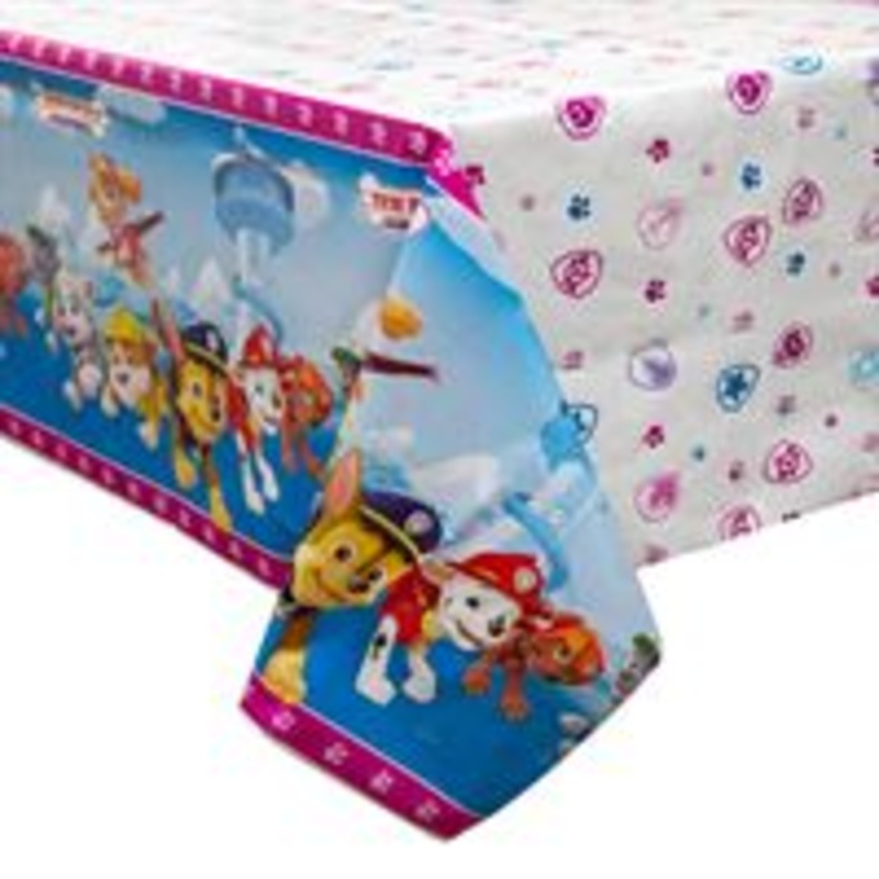 Paw Patrol Girl Plastic Tablecover 54" X 84"