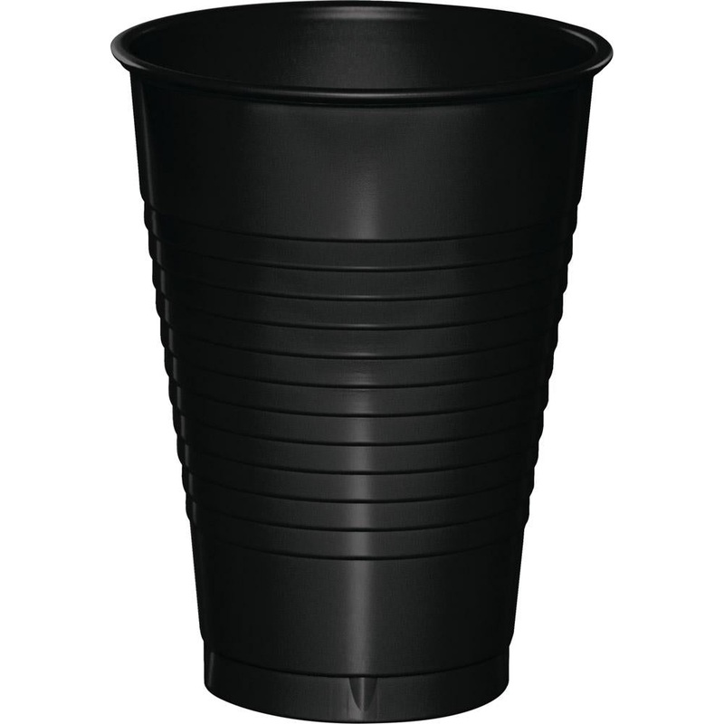 12 oz. Black Plastic Cup 20 ct.