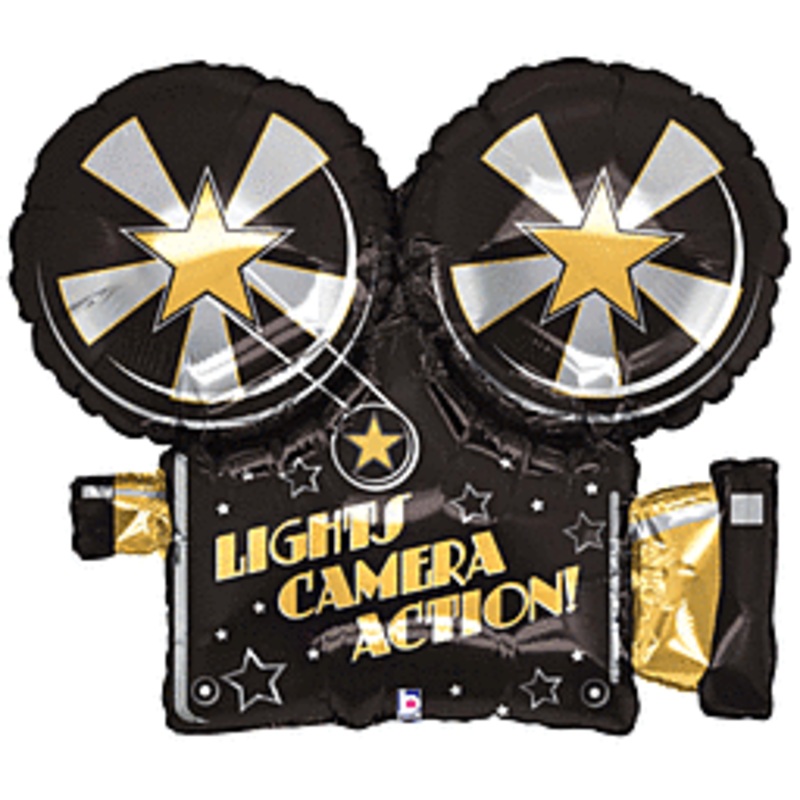 32" Lights Camera Action Foil Balloon