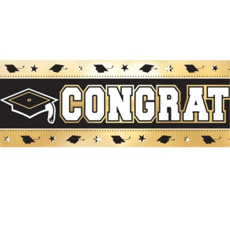 9ft. Congratulations Graduate Foil Banner