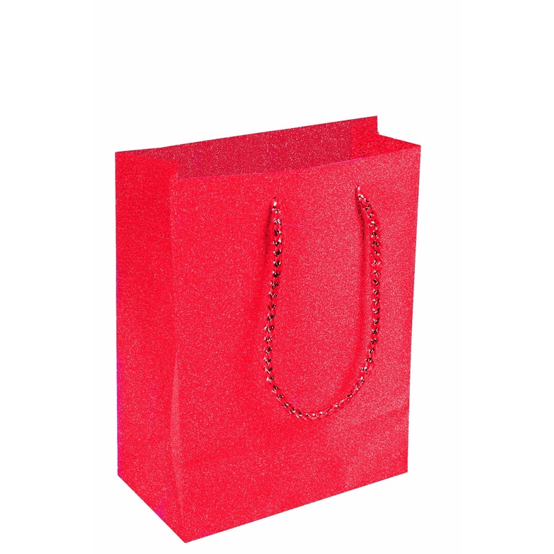 RED DIAMOND GIFT BAG  9" X 7" X 4"