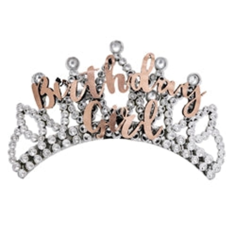 Rose Gold Birthday Girl Tiara