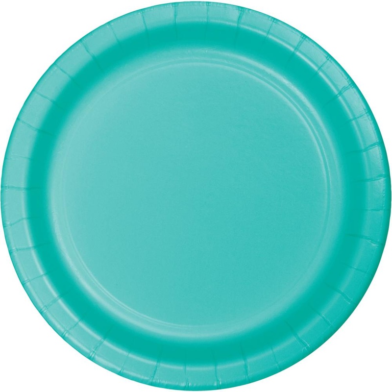TEAL LAGOON PAPER LUNCH PLATES 24 CT.