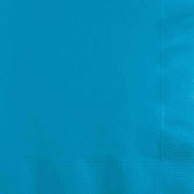 Turquoise Beverage Napkins 50 ct.