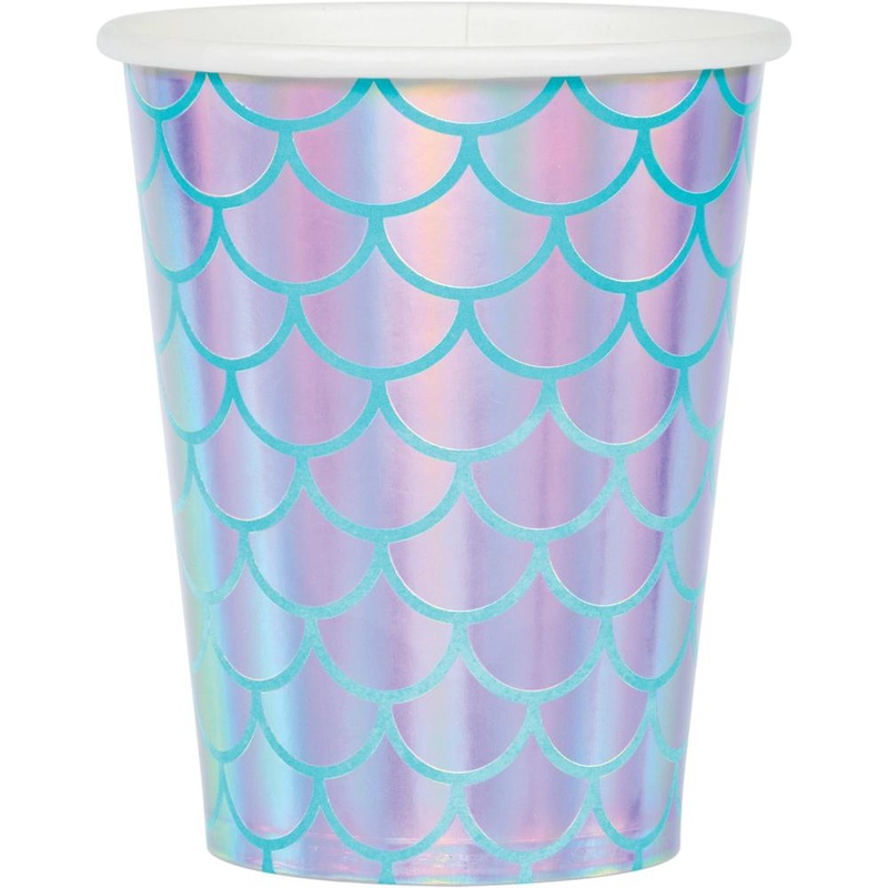 9OZ. MERMAID SHINE CUPS 8 CT.