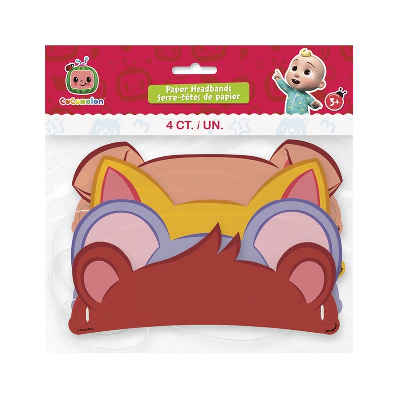 Assorted Cocomelon Elastic Headband 4 ct.