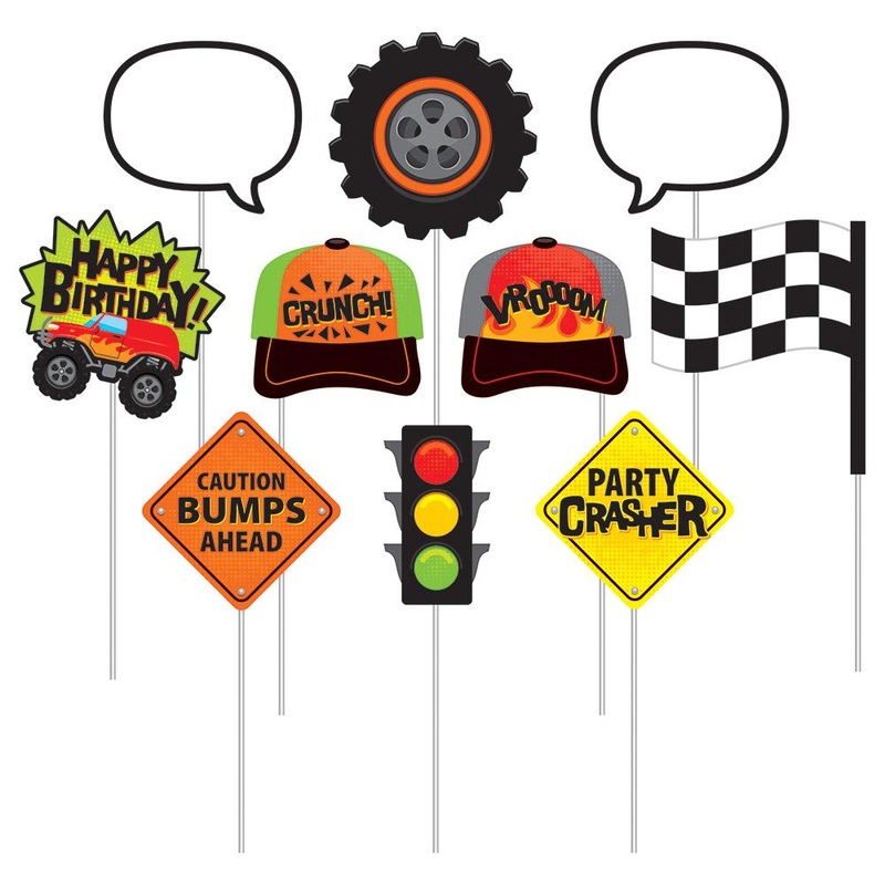 Monster Truck Rally Photo Props 10 ct.