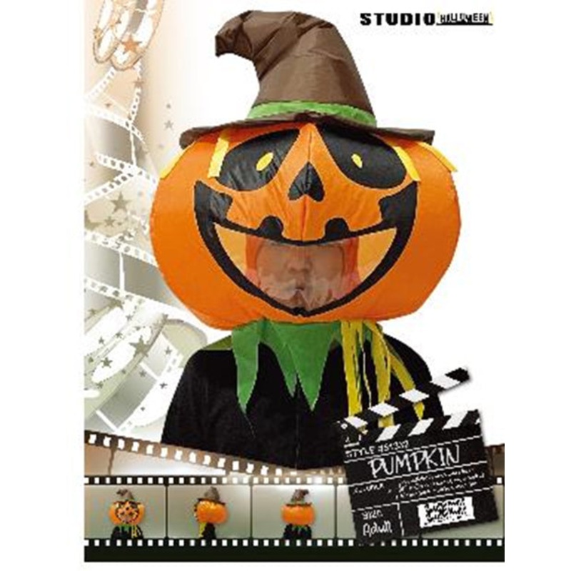 Photo Real Pumpkin Inf Bobble Head