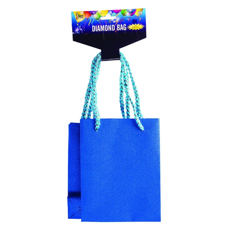 SMALL DIAMOND BAG 2 PACK ROYAL BLUE  5.5" X 4" X 4"