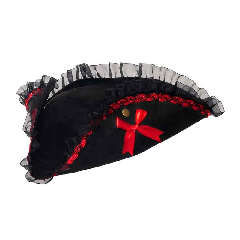 Tri Corner Lace Pirate Hat